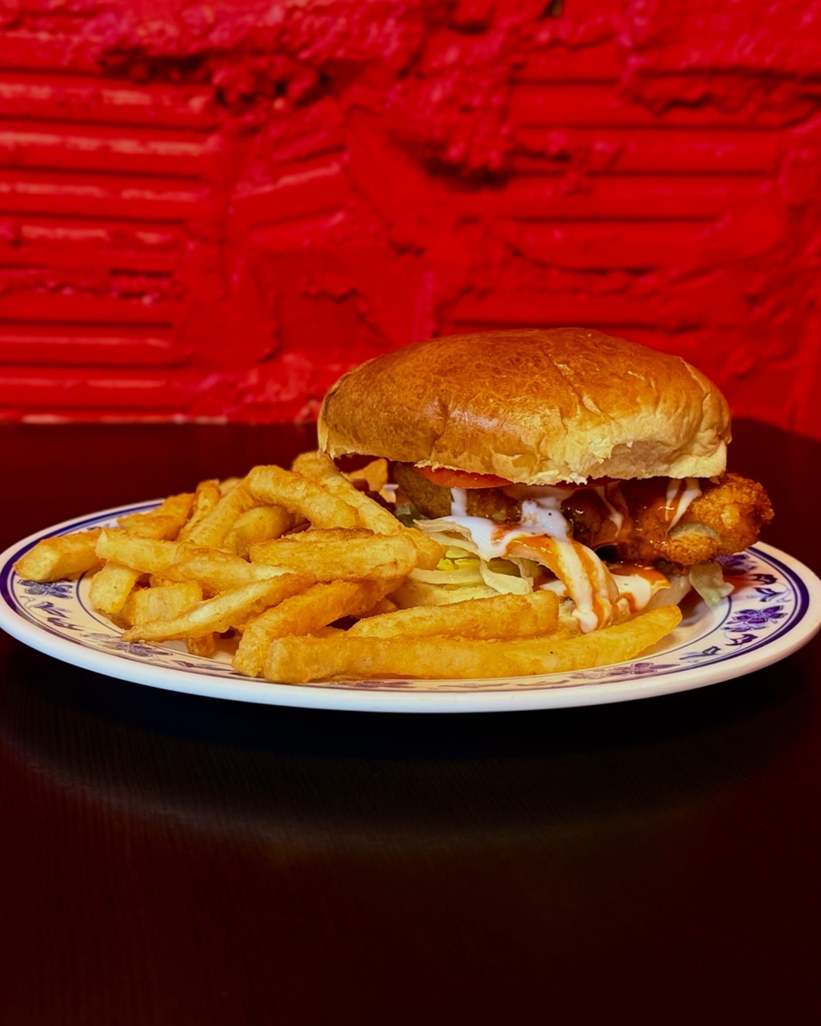 Cluck-A-Doodle-Doo tornado wings and mega sub plate