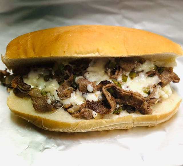 Philly cheesesteak sub at Cluck-A-Doodle-Doo